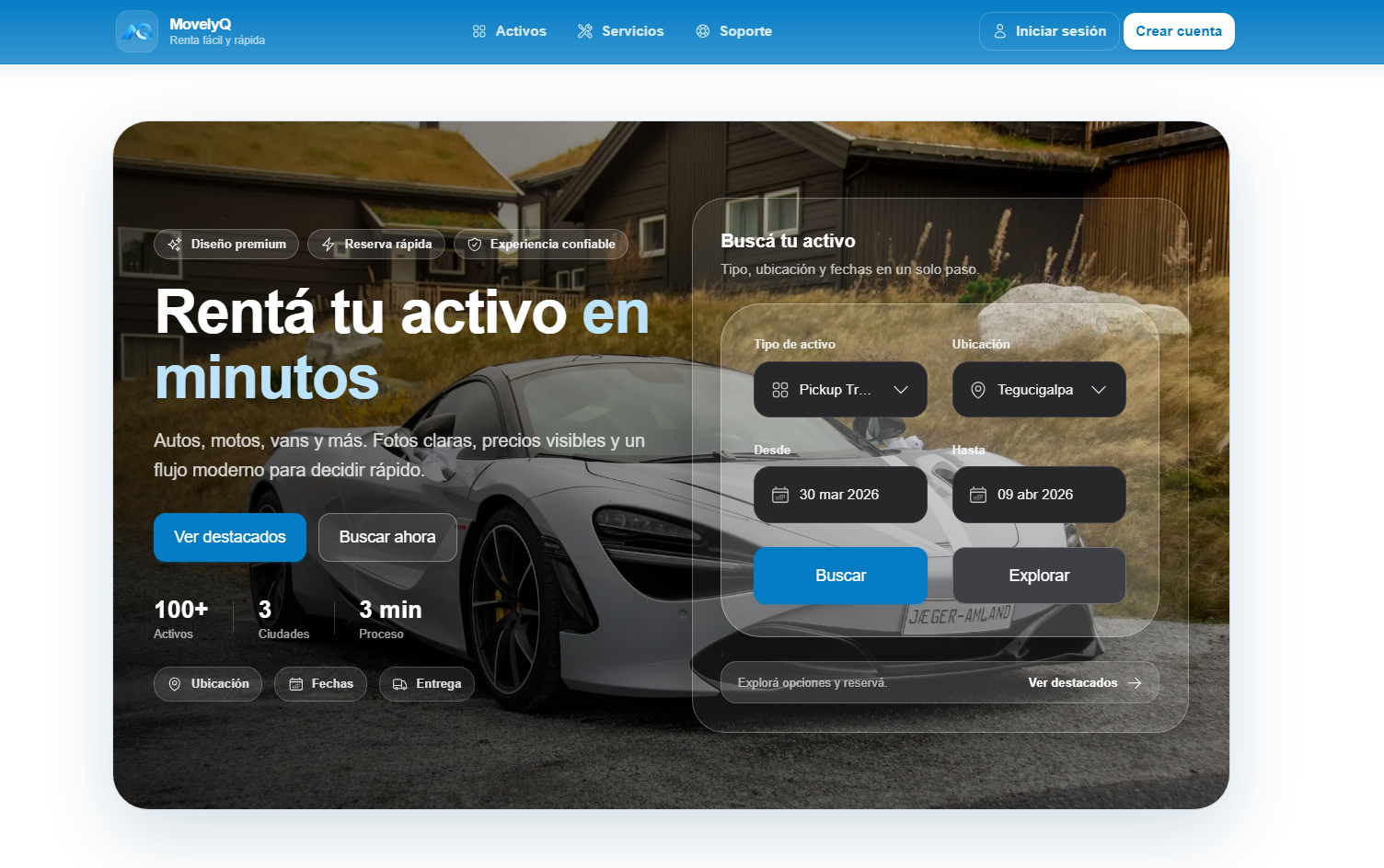 Plataforma MovelyQ en MacBook 2025